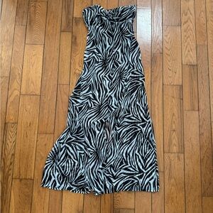 Zebra Print Swim Cover Up - Women’s Size M